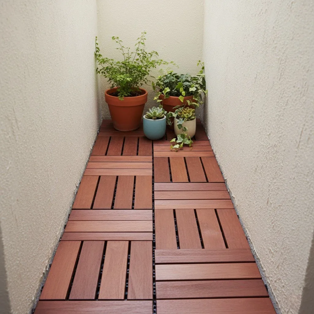 Brown Slat Timber
