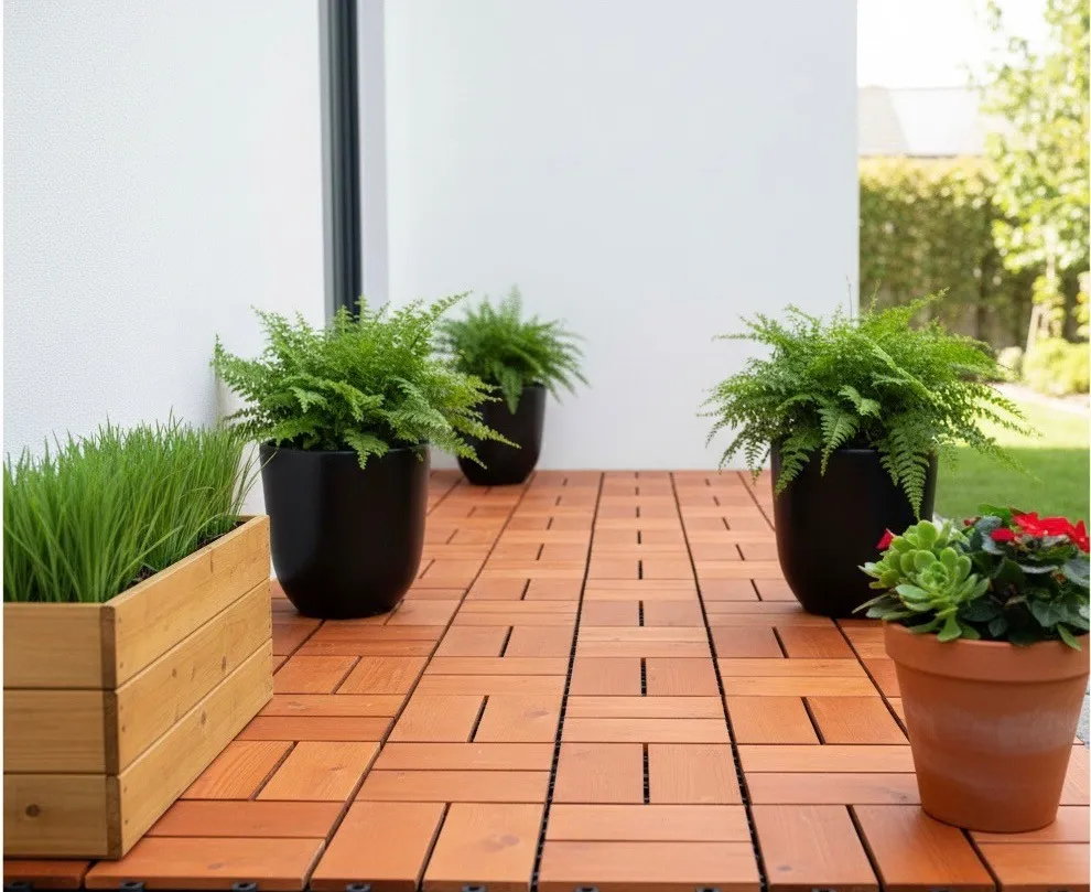 Zig Zag Sunset Solid Flooring